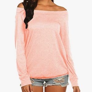 NWOT, Off-shoulder/Boatneck, Long sleeve Top